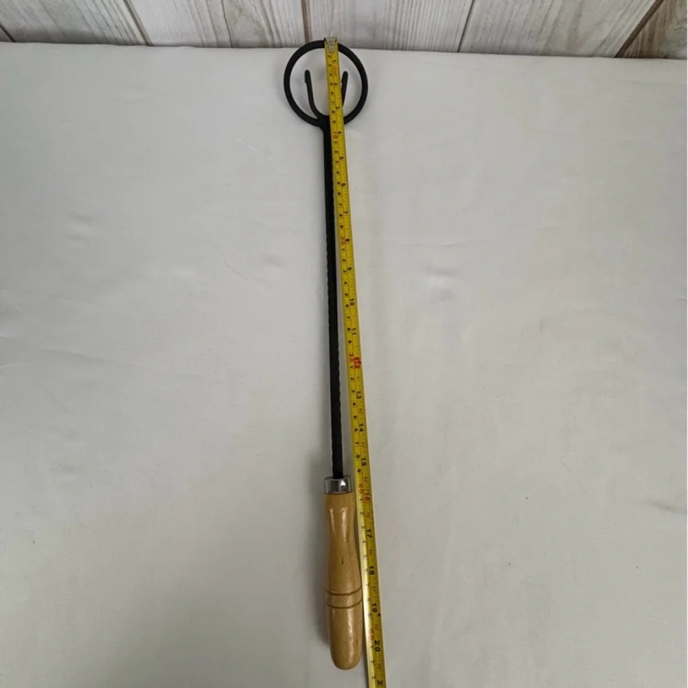 Grill Smoker Onion Cleaner Tool All Natural Heavy Duty Metal Wood New Size 20” - Picture 14 of 16